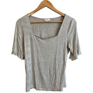 NLT Striped Gray Top Women's